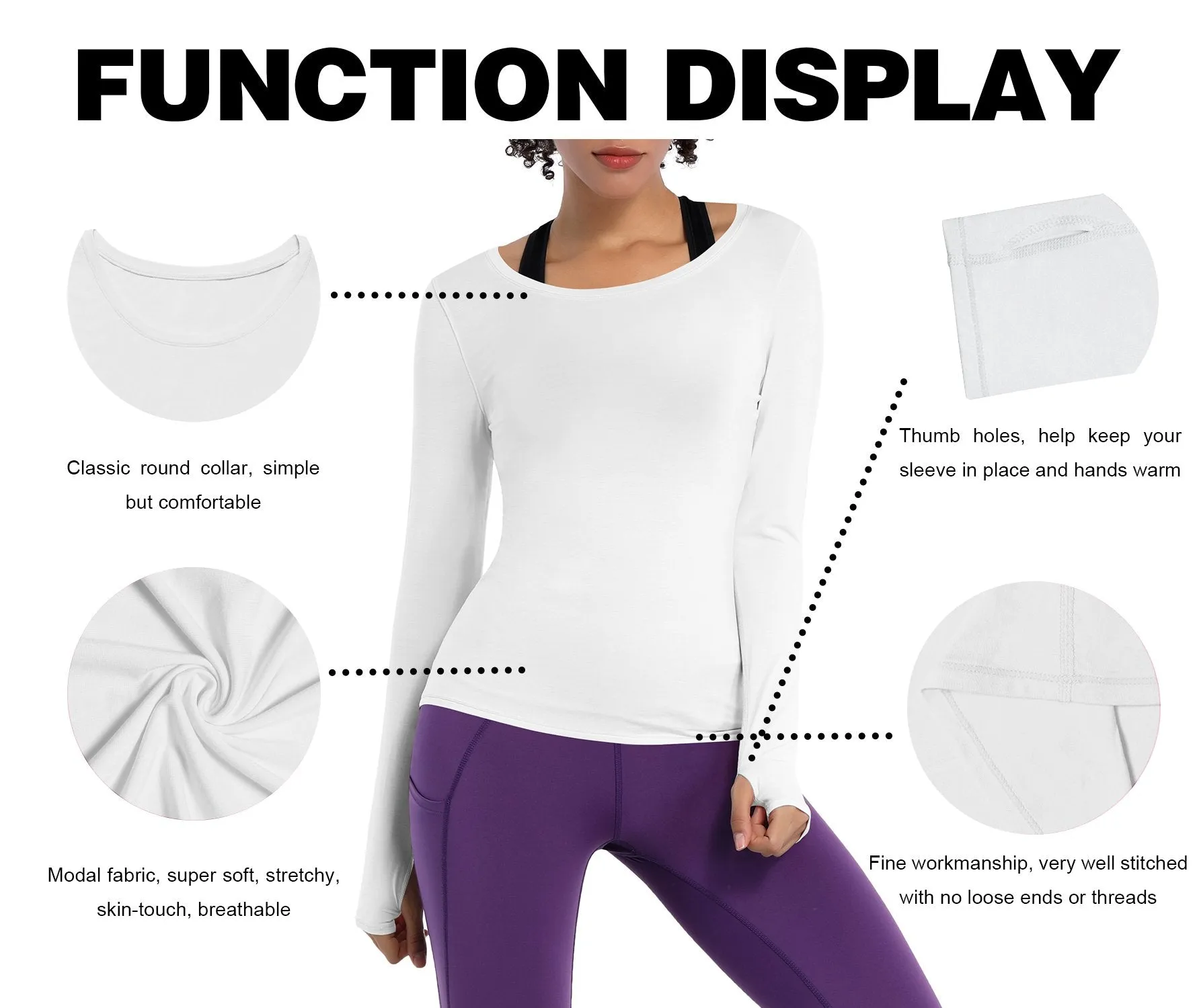 Athlete Long Sleeve Tops white ins_Running
