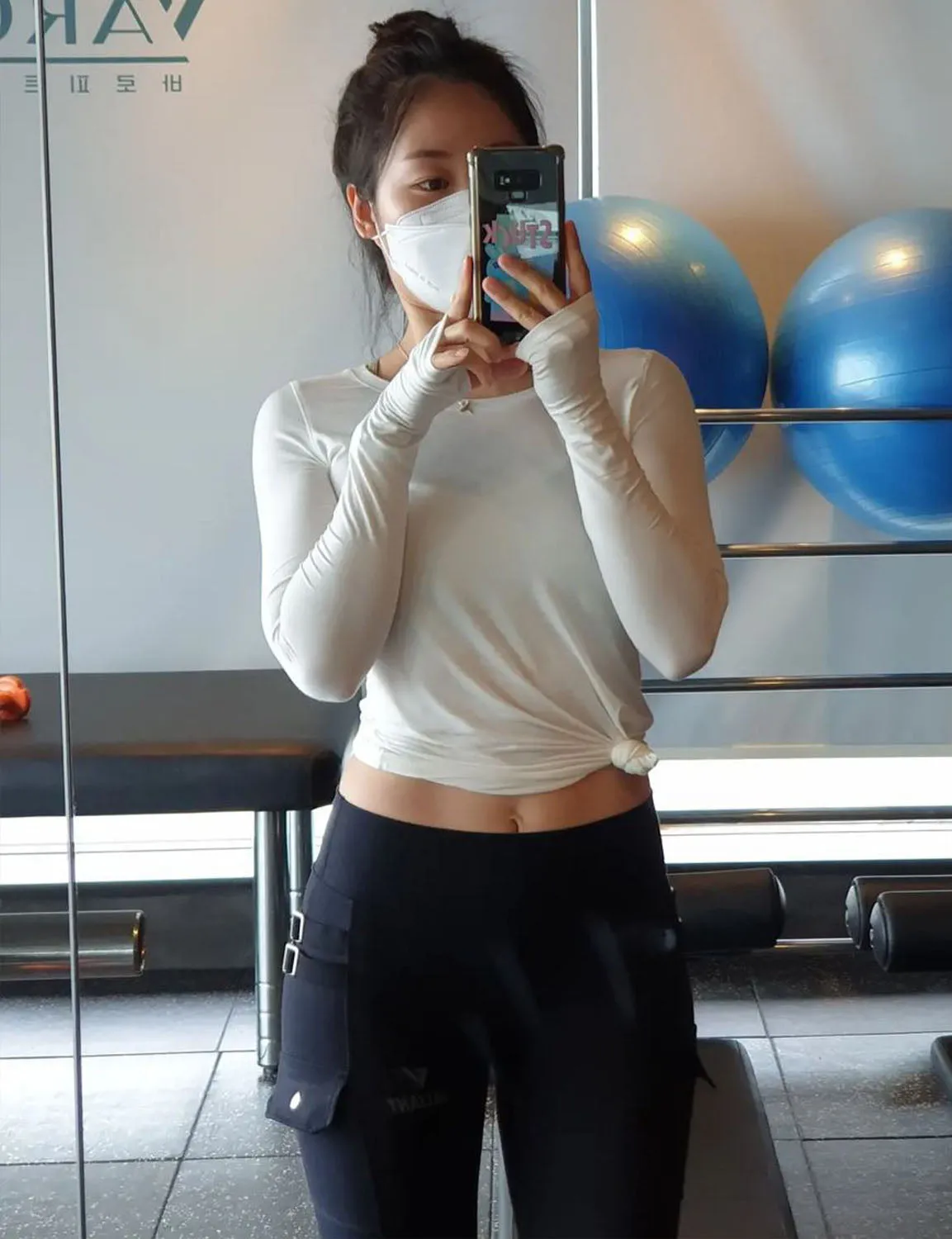 Athlete Long Sleeve Tops white ins_Running