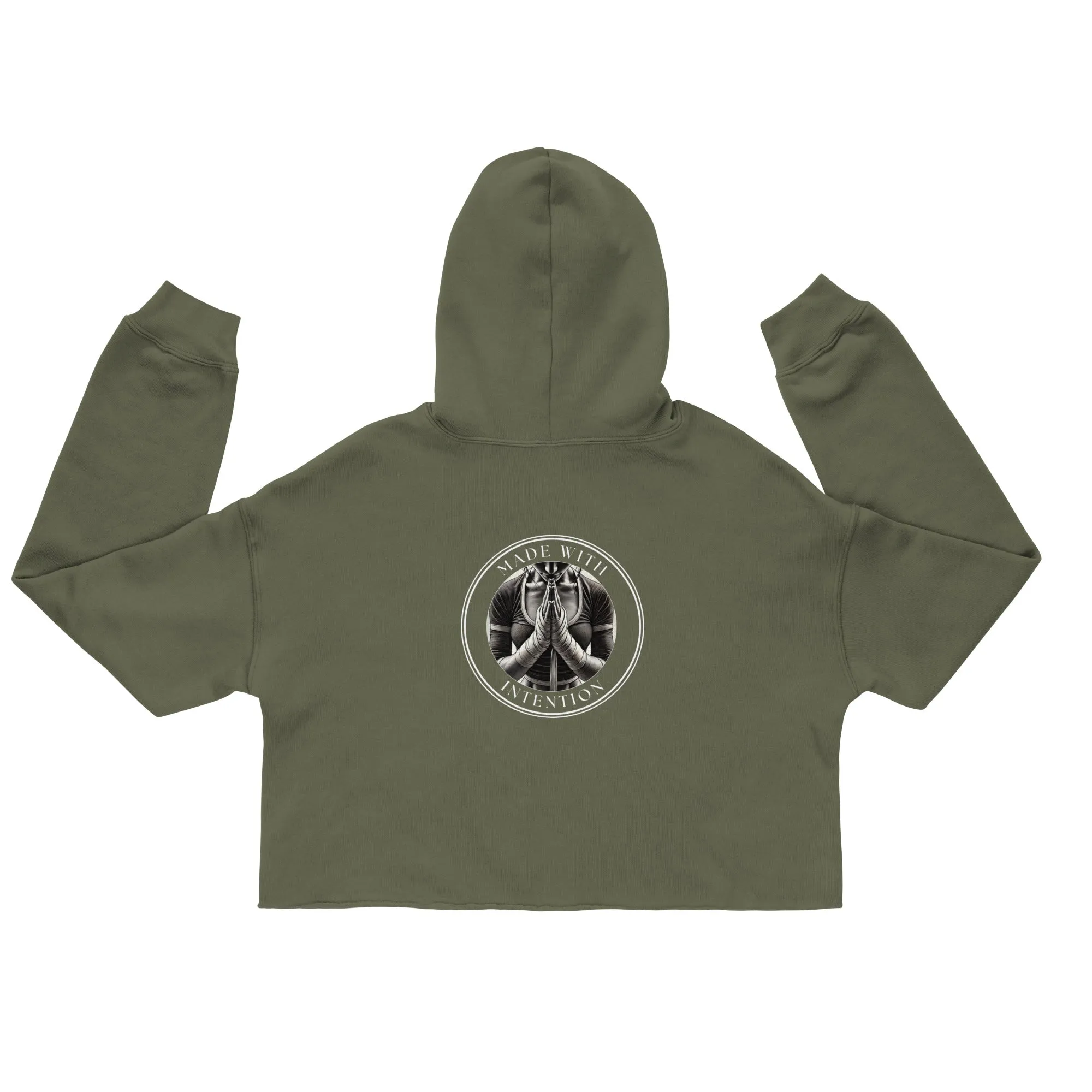 Boxer's Prayer, Hers, Crop Hoodie