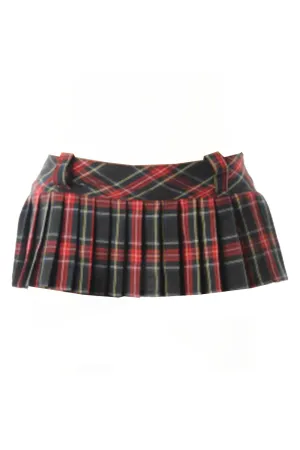 Crazy Chick Pleated Tartan Skirt (9 Inches)