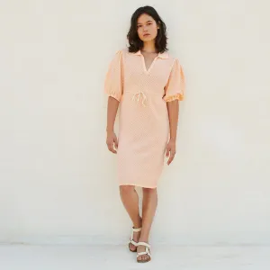 Dress Crochet Woman Soft Apricot