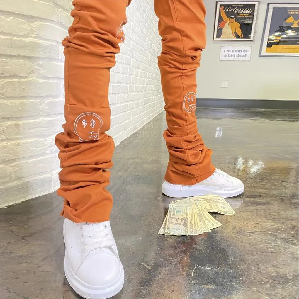 Fashion casual men's smiley trousers