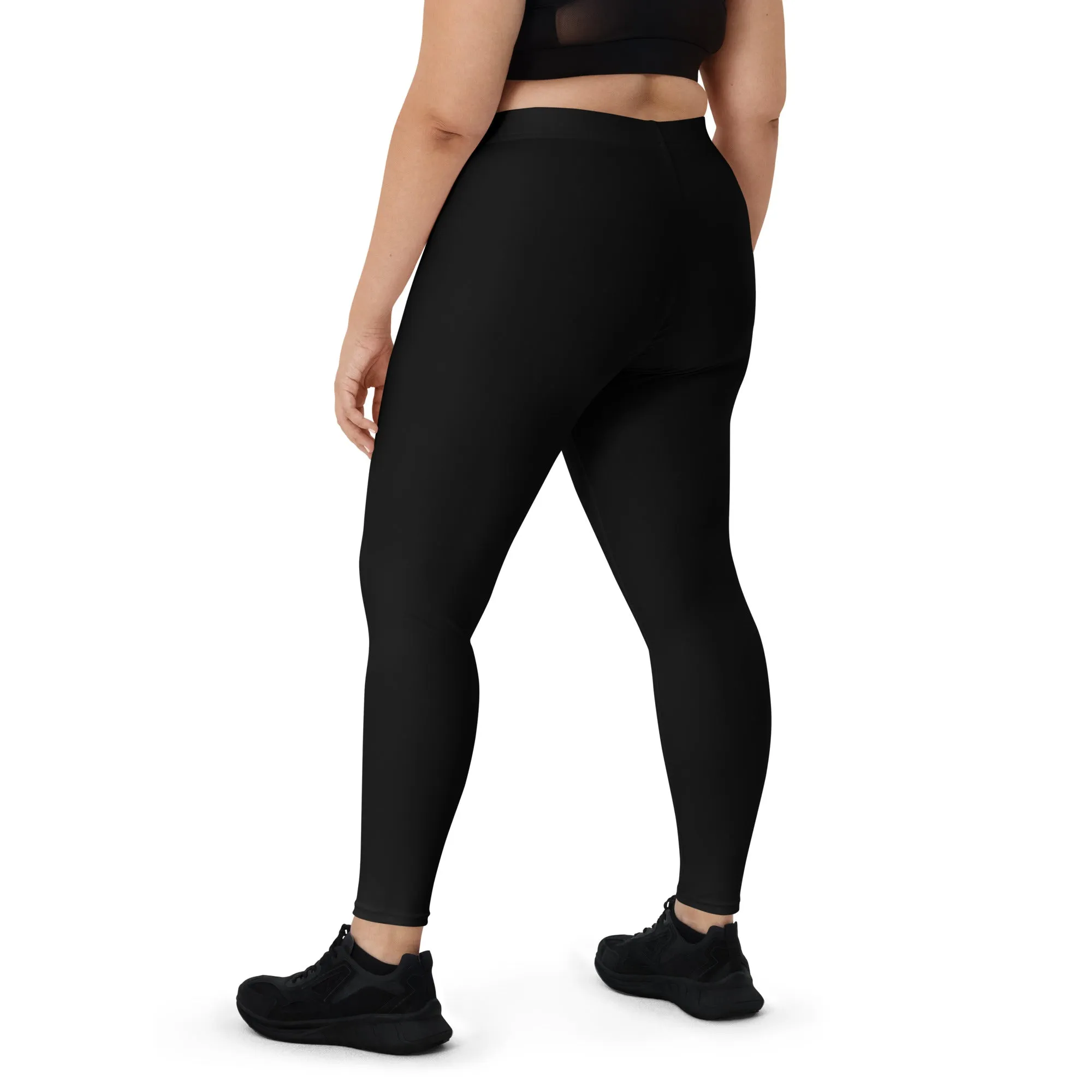 Humble Sportswear™ Pure Black Spandex Leggings