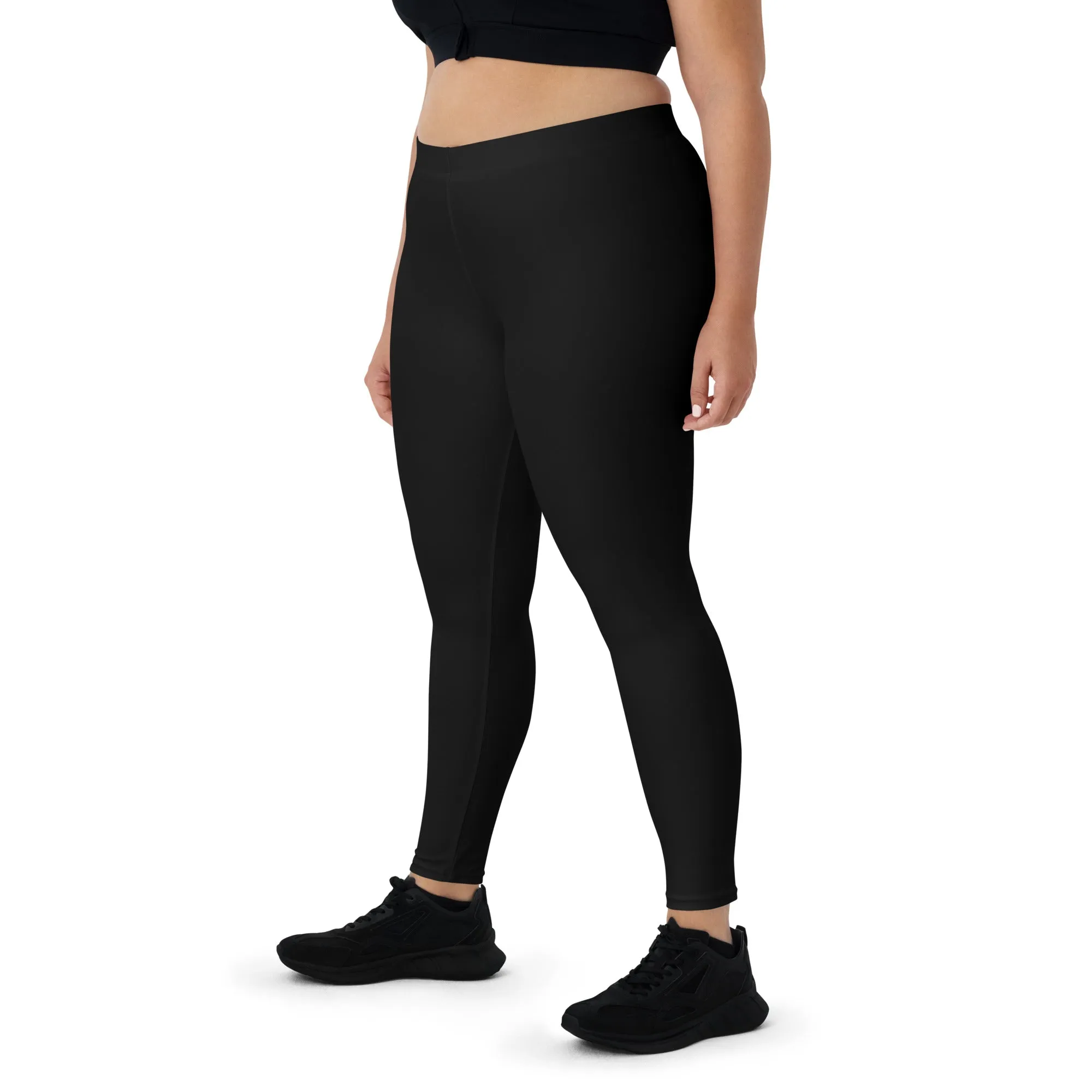 Humble Sportswear™ Pure Black Spandex Leggings