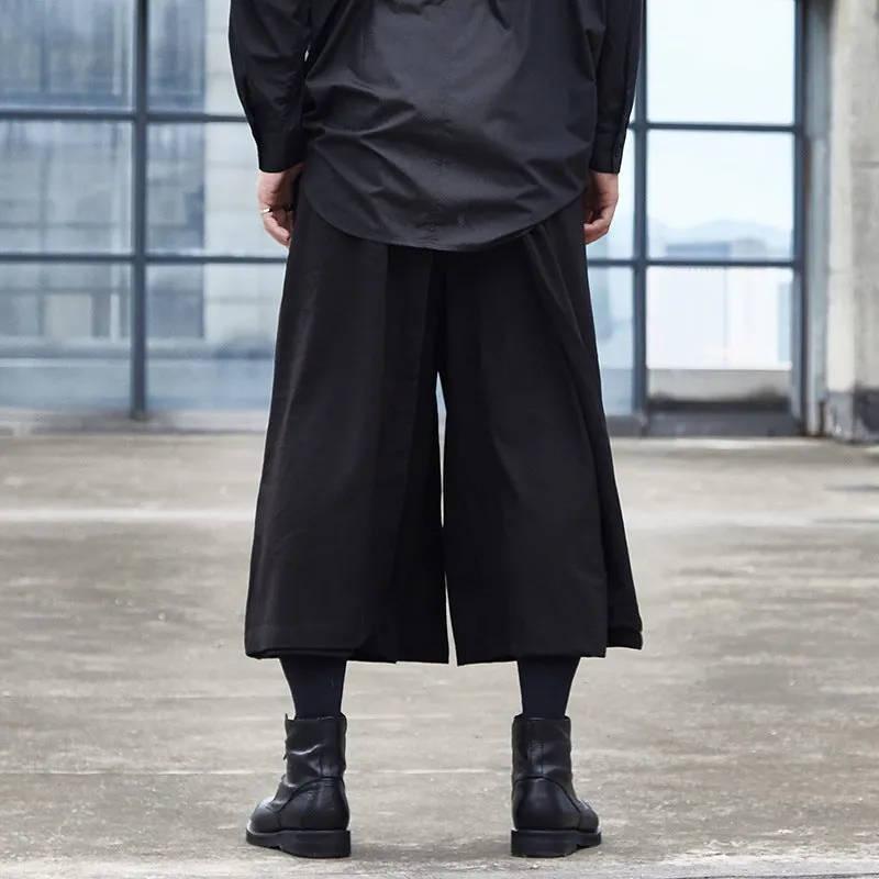 Men Baggy Harem Pants Wide Leg Trousers