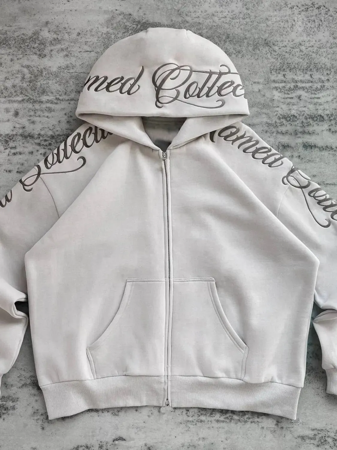 Men's Embroidered Letter Long Sleeve Hoodie
