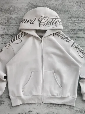 Men's Embroidered Letter Long Sleeve Hoodie
