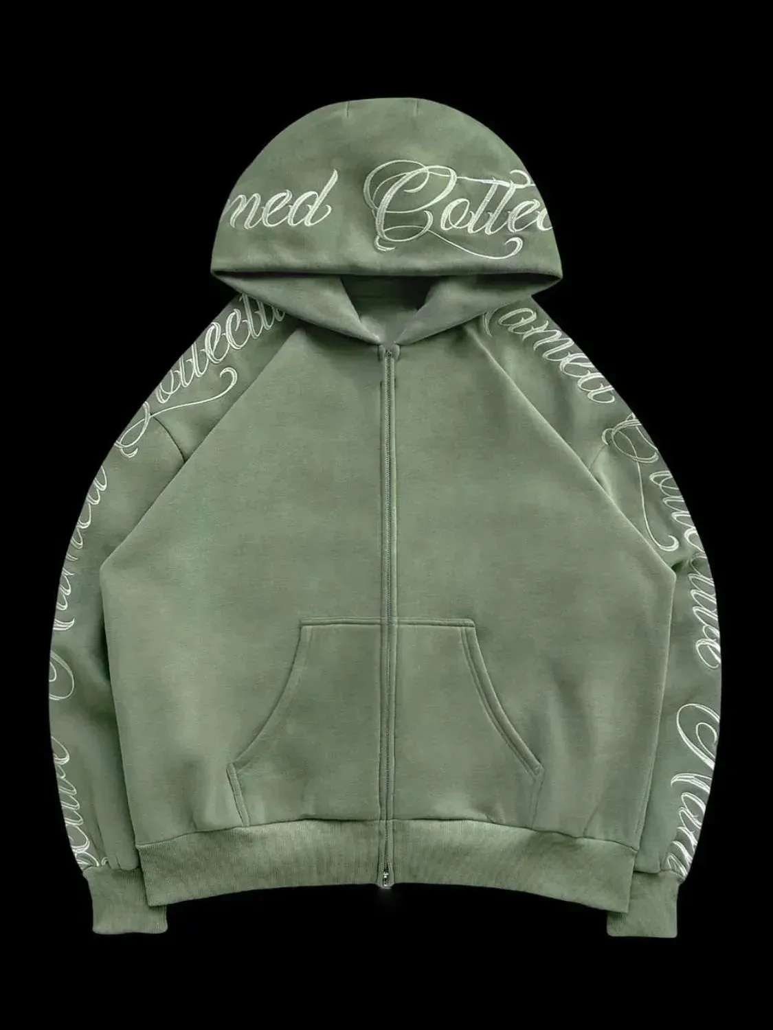 Men's Embroidered Letter Long Sleeve Hoodie