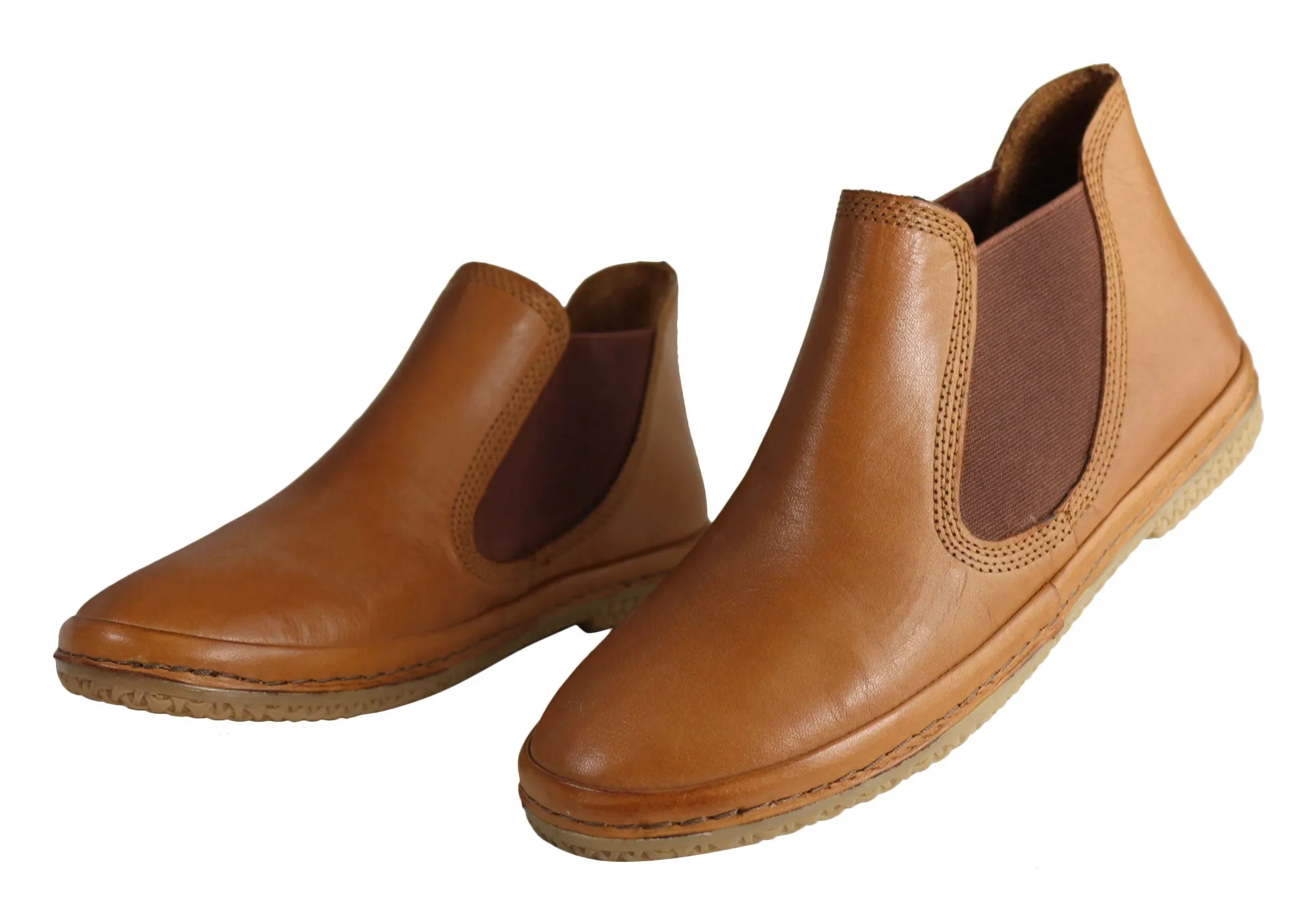 Orizonte Embrace Womens European Comfortable Flat Leather Ankle Boots