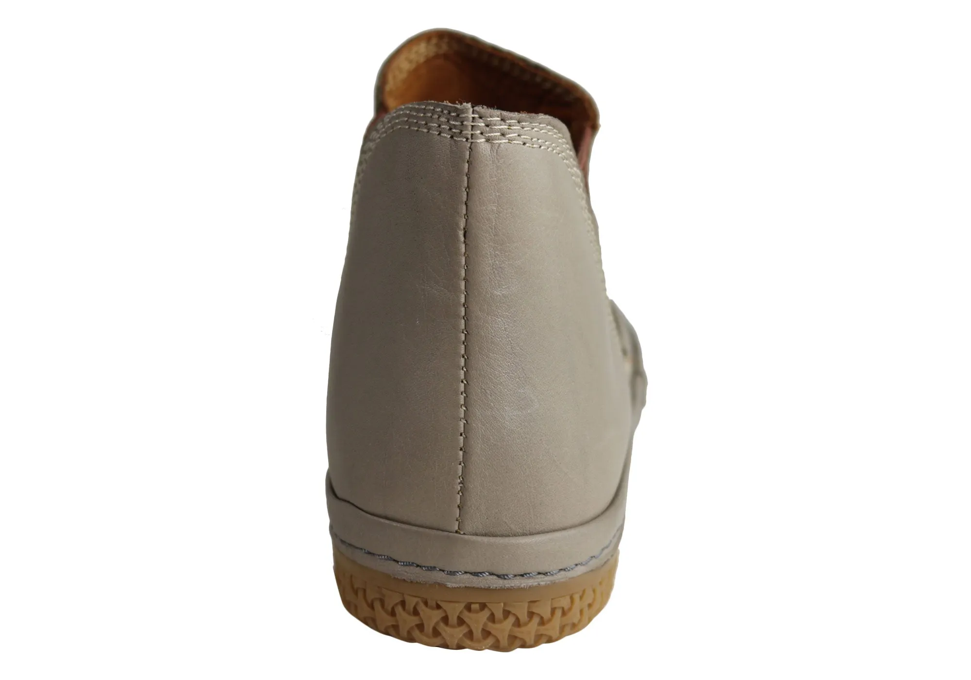 Orizonte Embrace Womens European Comfortable Flat Leather Ankle Boots