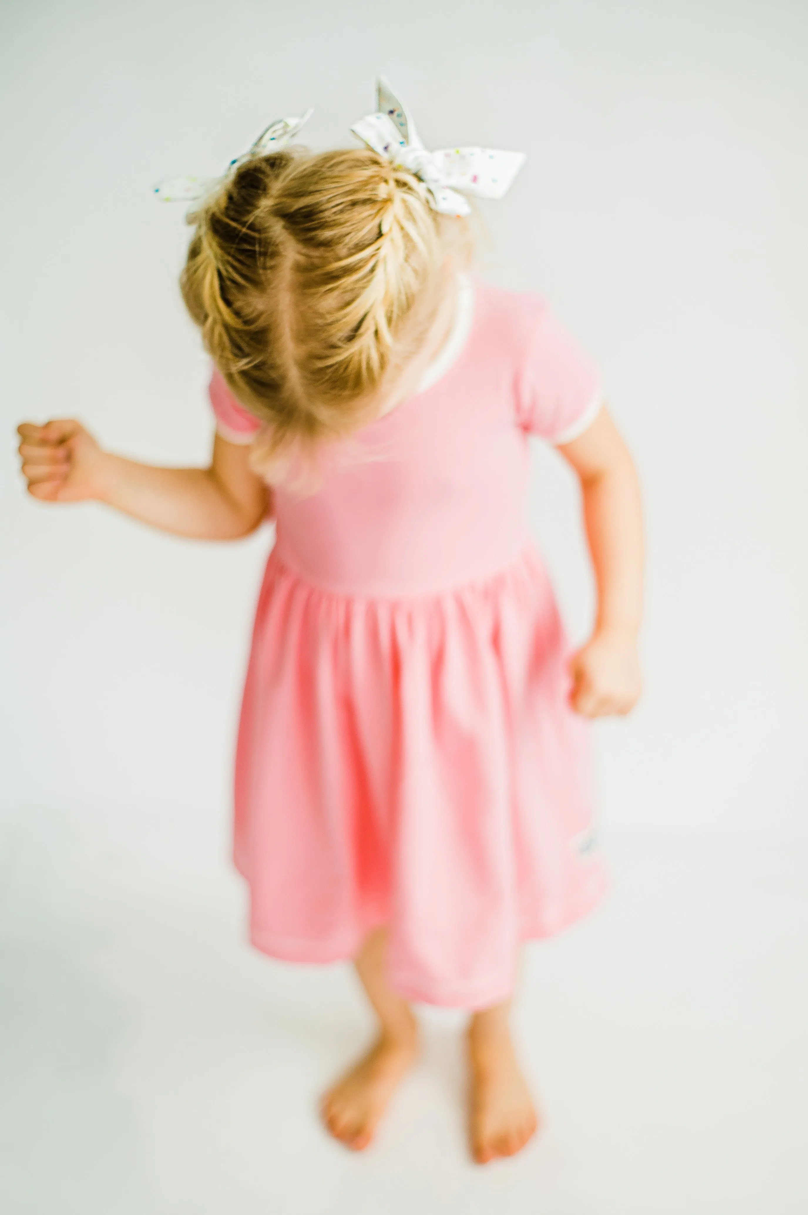 Pretty In Pink Cap Lap Dress