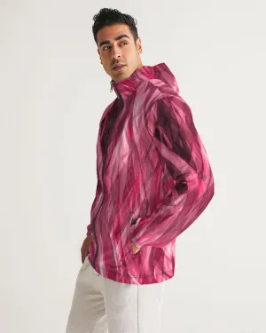 Psychedelic Dramatic Pink Unisex Windbreaker