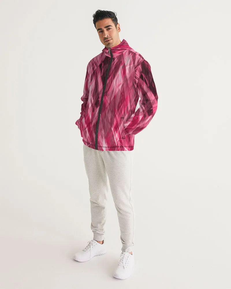 Psychedelic Dramatic Pink Unisex Windbreaker