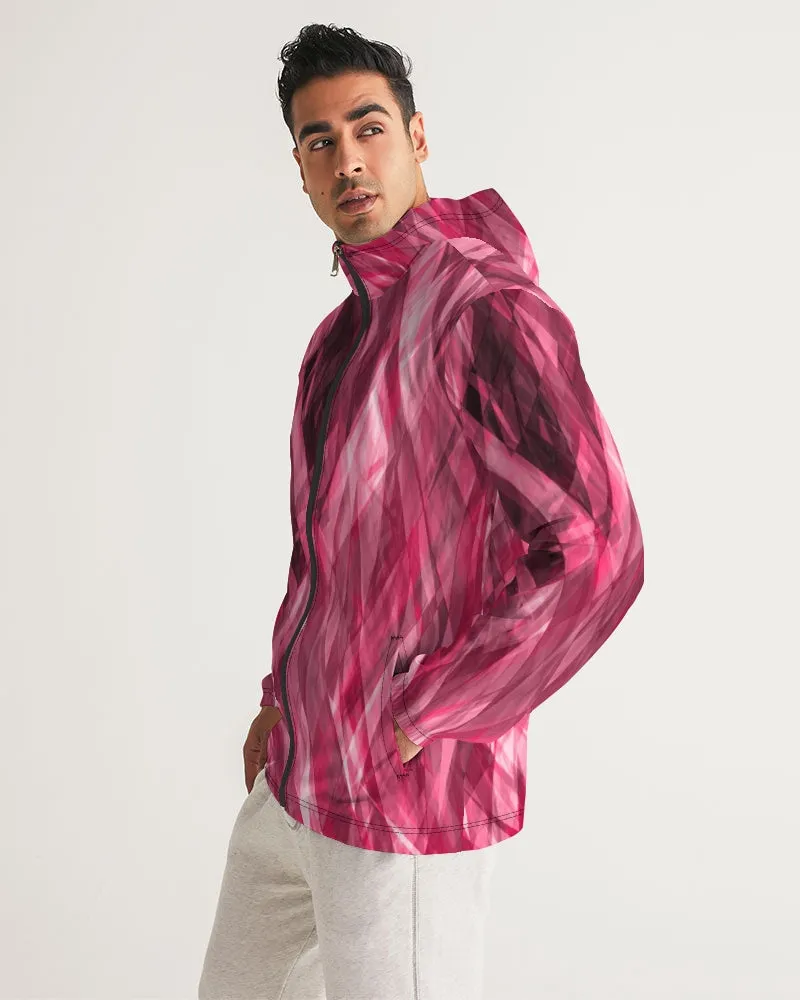 Psychedelic Dramatic Pink Unisex Windbreaker