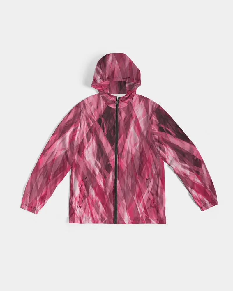 Psychedelic Dramatic Pink Unisex Windbreaker