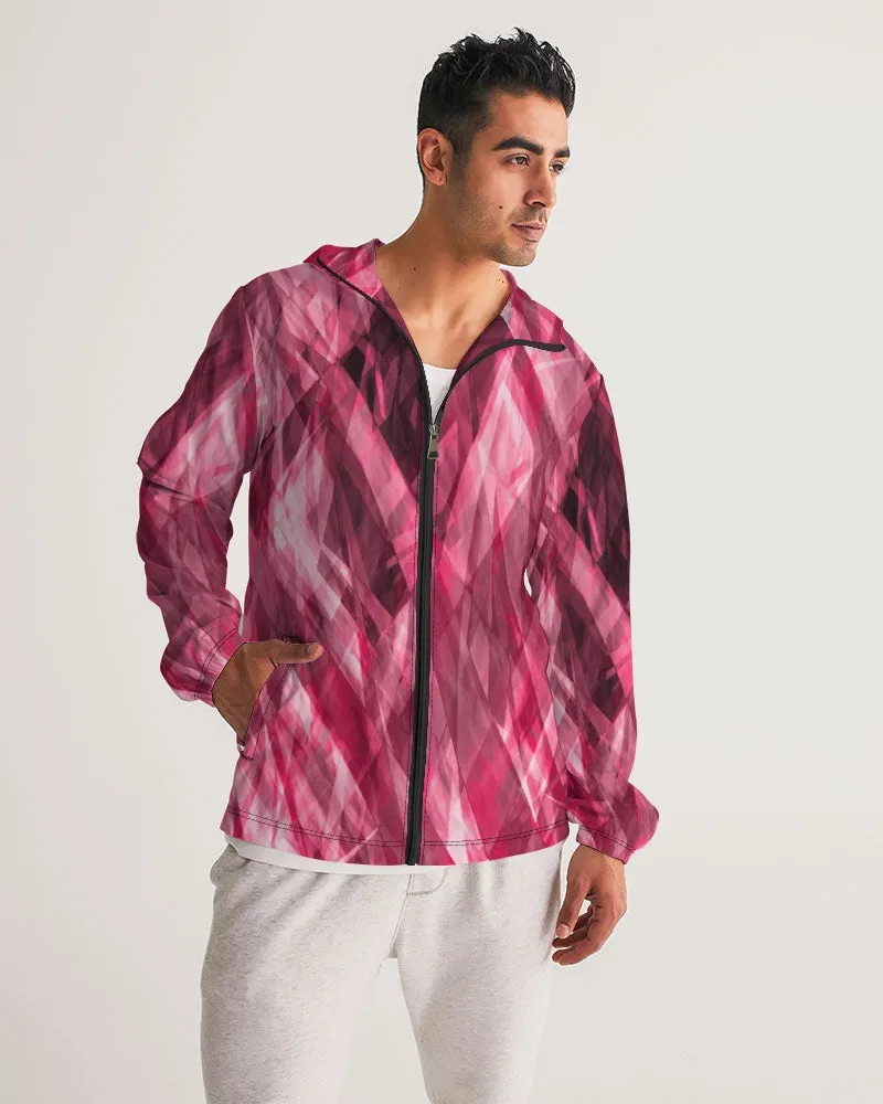 Psychedelic Dramatic Pink Unisex Windbreaker