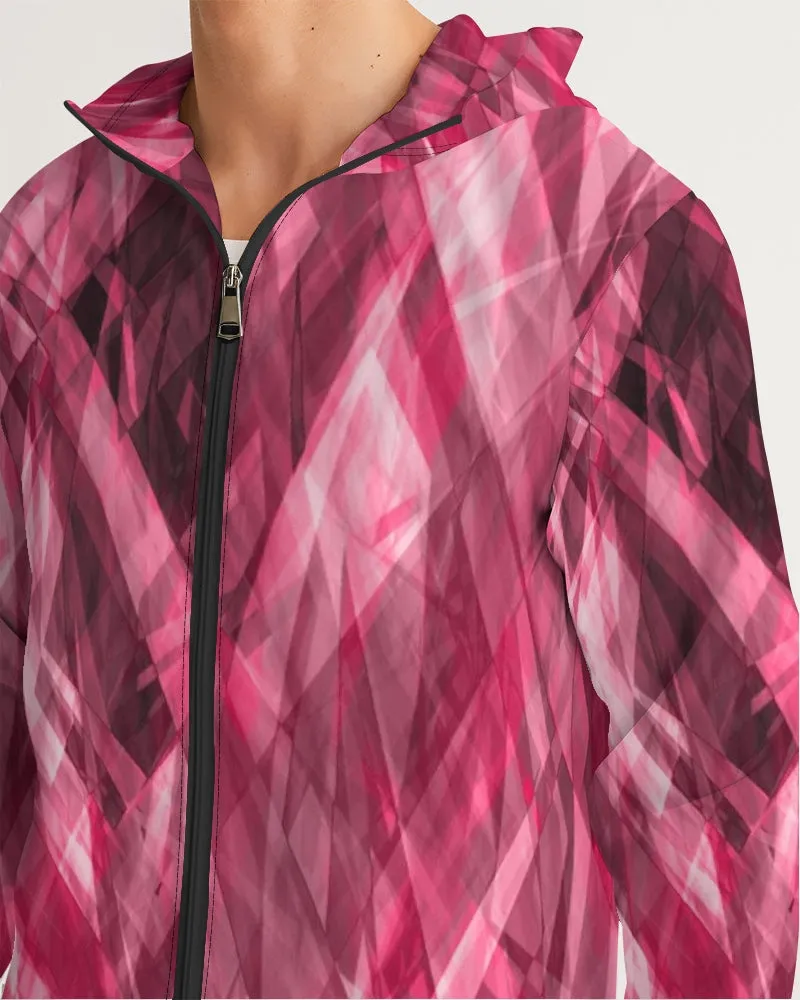 Psychedelic Dramatic Pink Unisex Windbreaker