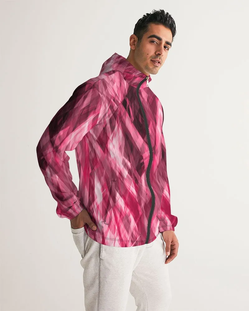 Psychedelic Dramatic Pink Unisex Windbreaker