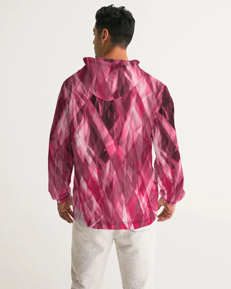 Psychedelic Dramatic Pink Unisex Windbreaker