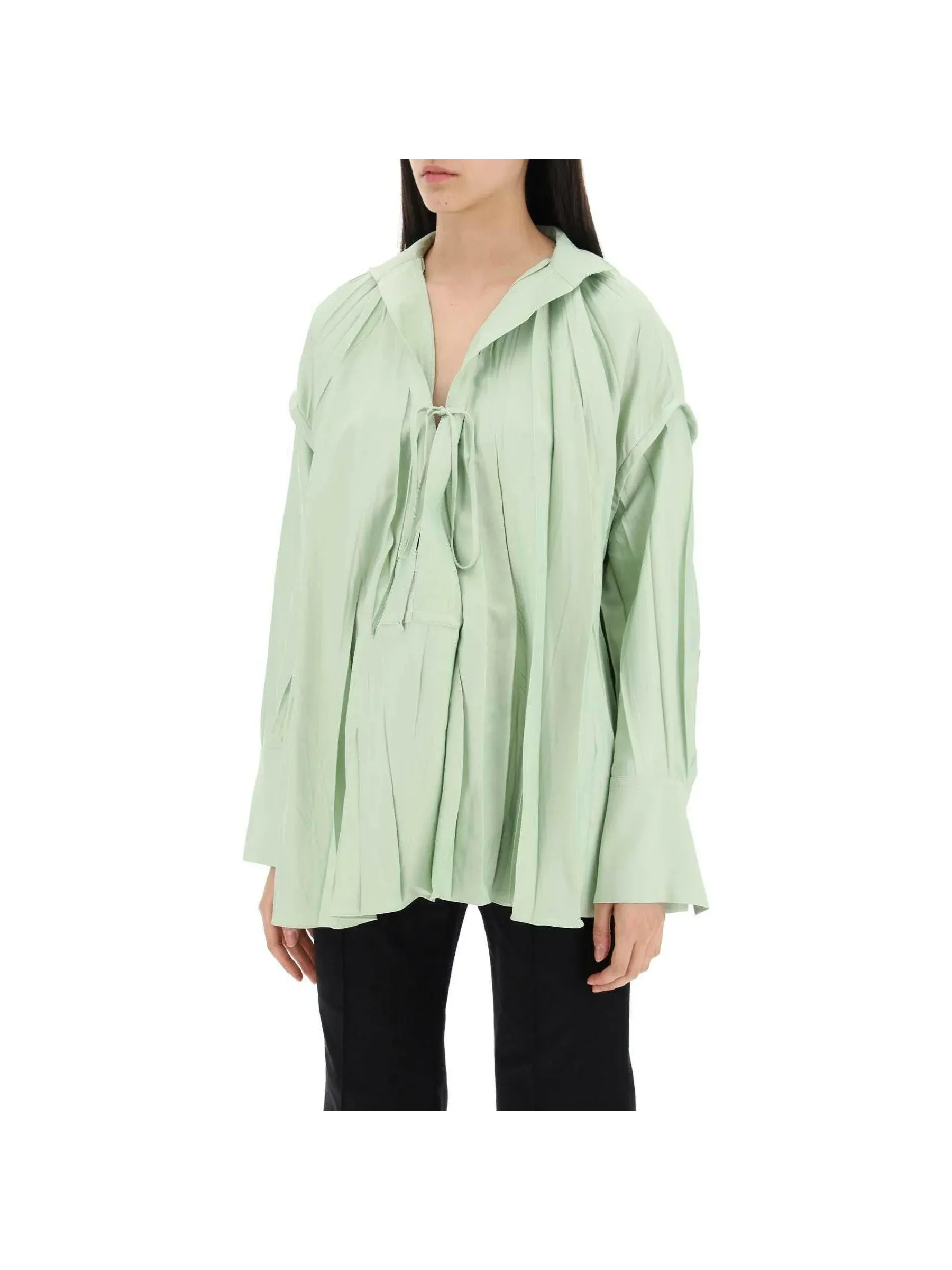 Satin Caftan Blouse