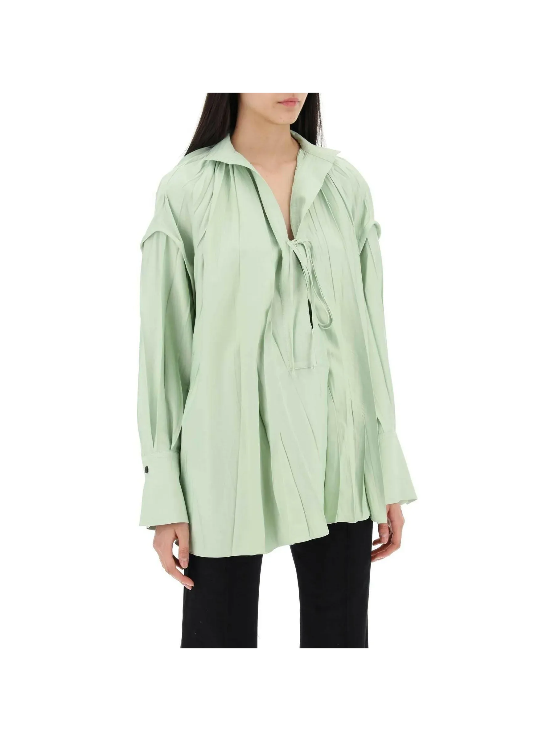 Satin Caftan Blouse