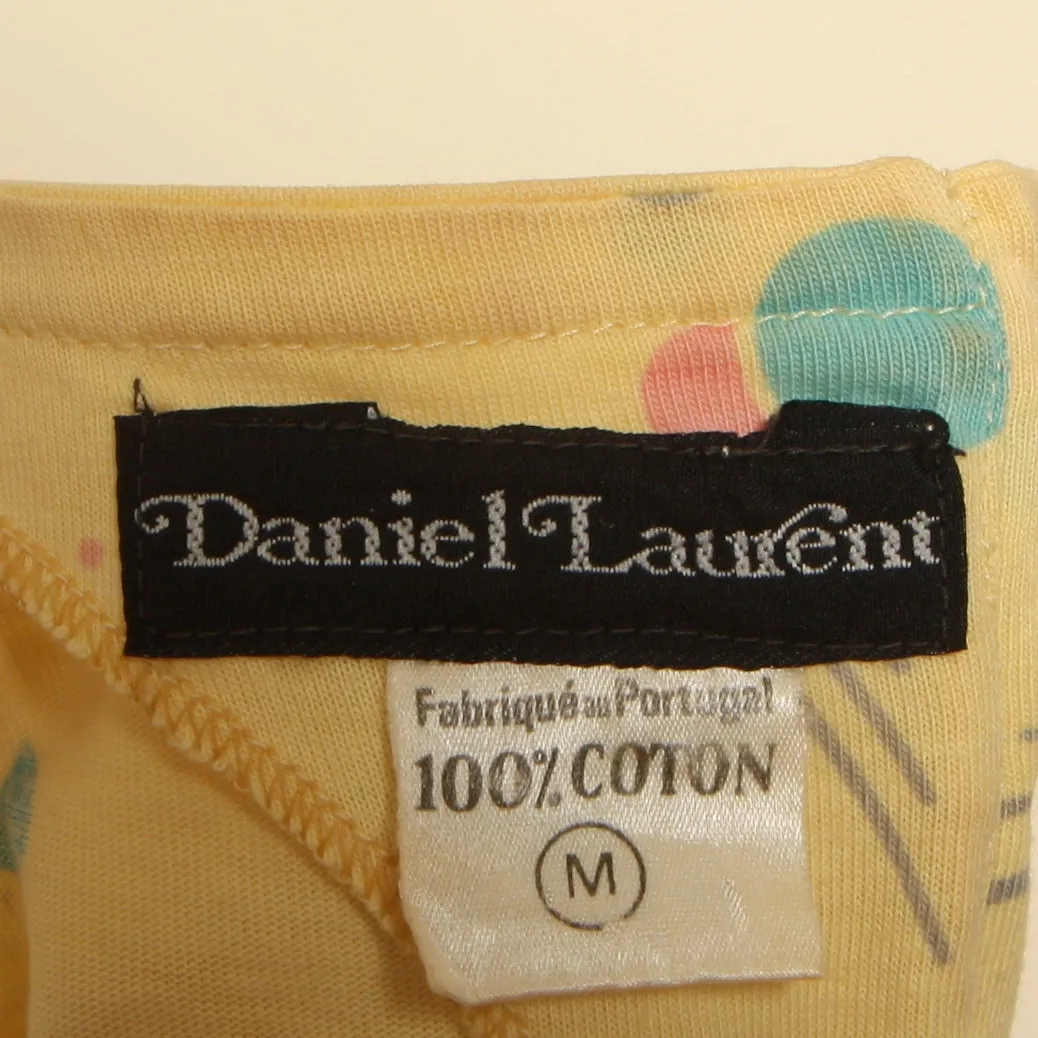 Vintage 80's Soft Cotton Bubble Print Tee Dress