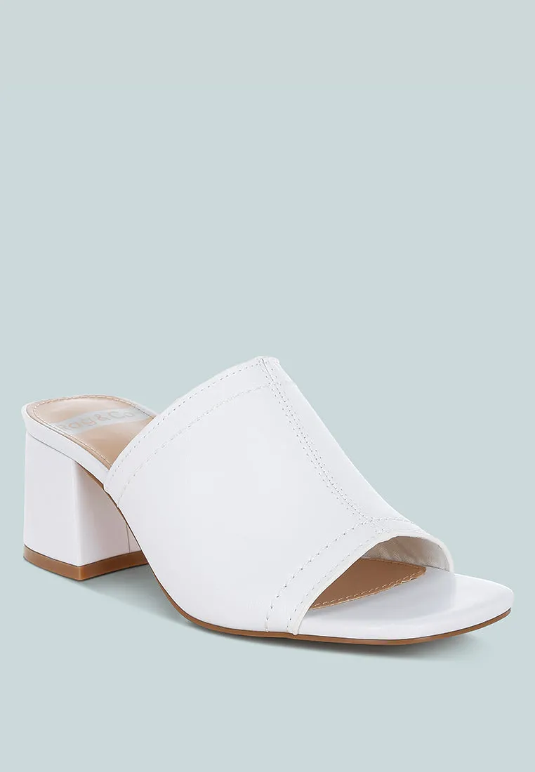 Wuling Slip-On Soft Leather Heels