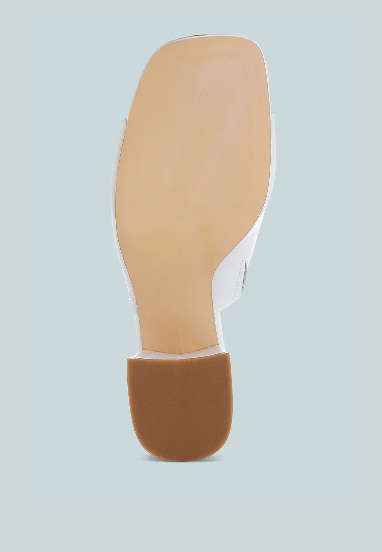 Wuling Slip-On Soft Leather Heels
