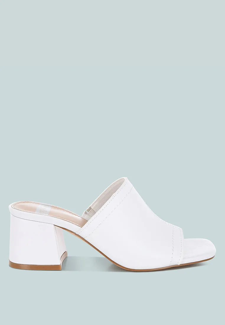 Wuling Slip-On Soft Leather Heels