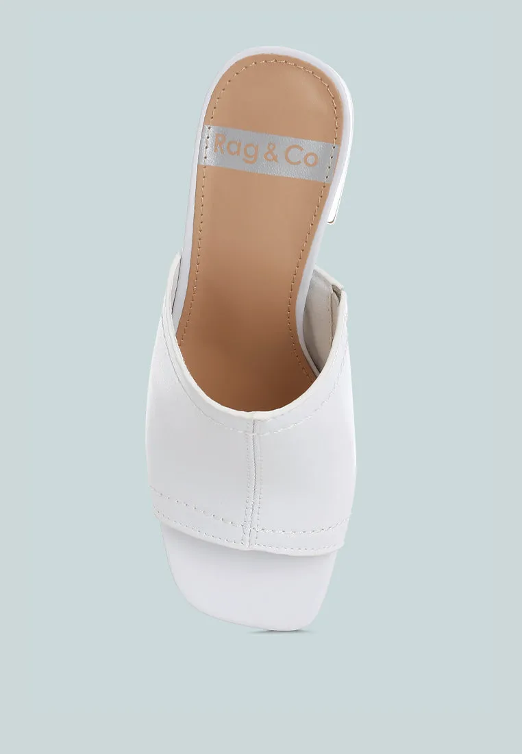 Wuling Slip-On Soft Leather Heels