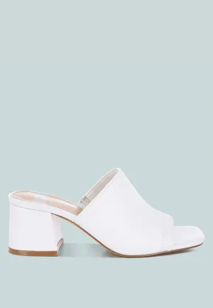 Wuling Slip-On Soft Leather Heels