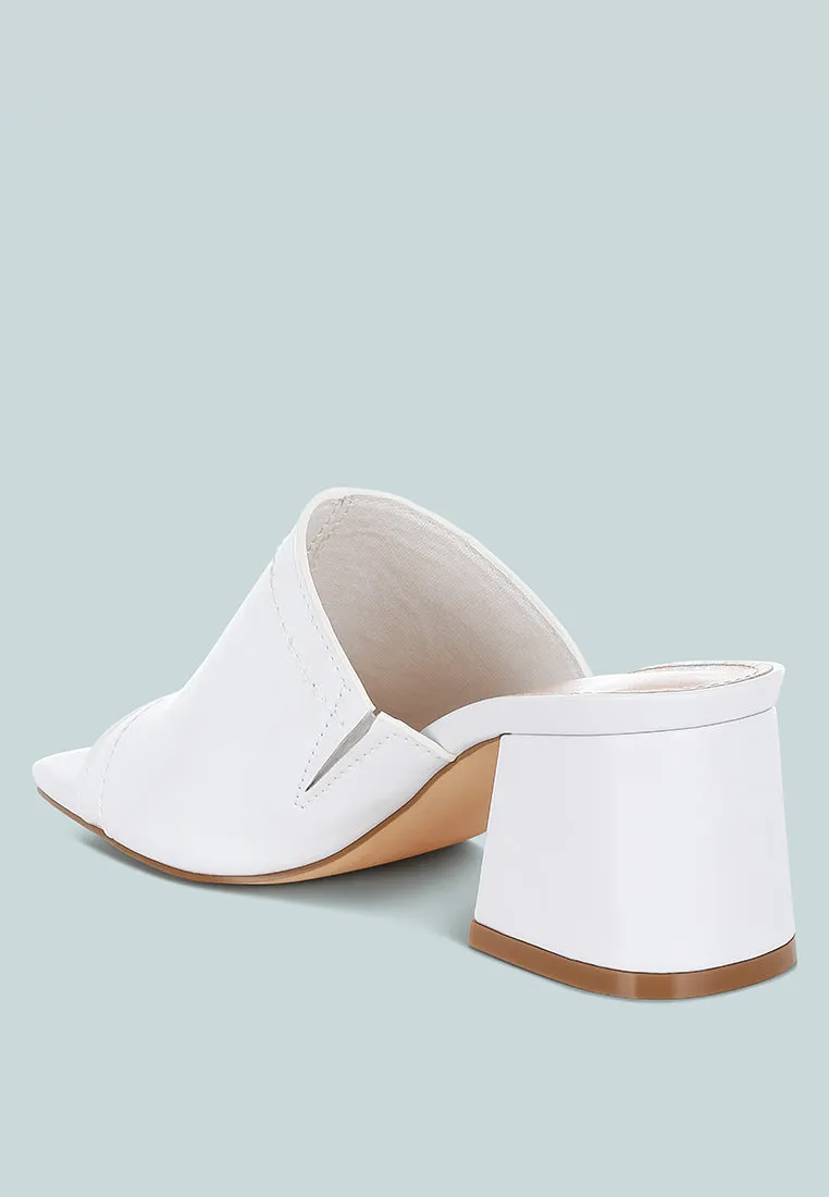 Wuling Slip-On Soft Leather Heels