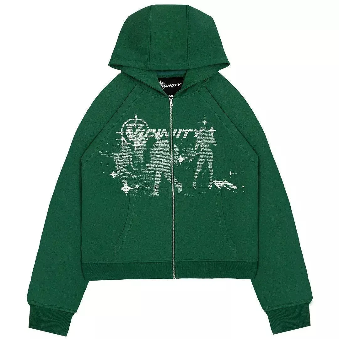 xiangtuibao New Dark Thickened Loose Printed Pullover Hoodie Men Y2K Street Retro Clothing Korean Casual Versatile Oversized Sweatshirt